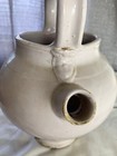 Antique 1800  French White Terracota Water  Wine Jug Cruche With A Spout   1 Gal
