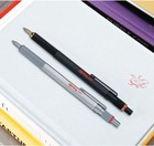 600 Ballpoint Pen  Medium Point  Black Ink  Silver Metal Barrel  Refillable  1 C