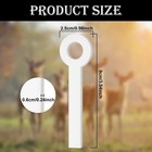 60 Pack Deer Urine Wicks White Felt Hunting Scent Drags Buck Doe Attractant