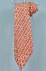 Vtg Men s 1930s Brown   Beige Paisley Print Necktie 30s Tie