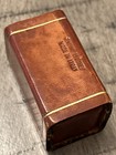 Vintage Italy Leather Cased Celluloid Tone Inlaid Pips Dice Pair 070125aadzdi