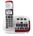 Panasonic Kx-tgm420w Cordless Phone With Digital Answering Machine - White red