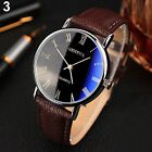 Men s Analog Watch Business Quartz Waterproof Leather Belt Stainless Steel Watch