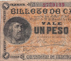 Puerto Rico  1  Peso  17 8 1895  P 7c  Circulated Banknote  Jwq