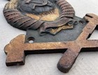 Vintage Soviet Russian Coat Of Arms  Iron Sign  Ussr  Original  1960 s