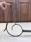 Large Early Vintage Wrought Iron Ornate Hanging Sign Bracket  Hand Crafted  60 