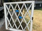 Antique Vintage Window Sash Diamond 22 Lite Gridz Frame 1930s Arts   Crafts