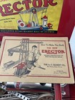 Vtg 1938 A c  Gilbert Erector Set No  7 1 2 Engineer Set W  Metal Case Usa