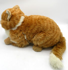 Applause Realistic Plush Cat 17  Avanti Orange Striped Tabby Kitty 1985 Vintage