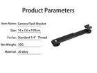 Extension Bar Flash Bracket Cold Shoe Mount W 1 4  Screw  For Video Light Camera