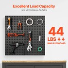 Metal Pegboard Panels 2 Pcs 24  X 12  Wall Organizer For Garage Tool Storage