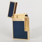 Dp Diamond Blue Lacquer Lighter Ping Sound Gas Refillable Smoking Cigarette Tool