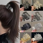 Hair Claw Clips For High Ponytail  Rhinestone Shark Hair Clips Fo
