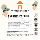 Organic Ashwagandha Root Capsules With Black Pepper  1300mg  Natural Stress     