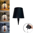 Wine Bottle Led Lamp Rechargeable 3 Colors Touch Dimmable Table Light Black New