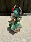 Vtg Tmj Christmas Bloomer Girl Angels  Red Green Bonnet Hats