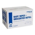 Amercareroyal Baby Wipes Refill Pack  Scented  White  80 pack  12 Packs carton