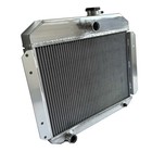 4rows Aluminum Radiator Fit Jeep Willys Aero Ace  1952-1953 L6 2 6l 56mm Mt 5153