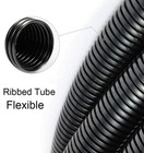 Corrugated Split Wire Loom Conduit Tubing Cable Management Sleeve Organize Lot