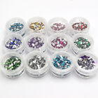 12 000 Acrylic Flatback Teardrop Rhinestone Gems 2x3mm   12 Storage Box Nail Art