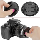 37-82mm Lens Cap 10pcs Center Pinch Snap On Front Cover String For Canon Nikon