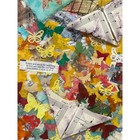 Butterfly Mixed Media Collage Vintage Ephemera Sheet Music Framed Art 14x17