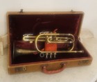 1940s Fe Olds   Sons Ambassador Brass Trumpet Cornet W Hard Case
