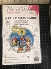 New Pink Ink Designs Clear Rubber Stamp Christmas Carol Set Free Usa Ship