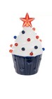         nwt Light Up Ceramic Americana Cupcake Set