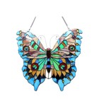 Tiffany Style Stained Glass Window Panel Suncatcher Butterfly Design