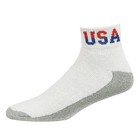 Mens White Ankle Sport Socks  Quarter Usa Cotton Work Sock  Size 9-11 10-13 Pack