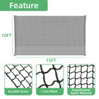 10x10 15 Golf Practice Net Ball Barrier Sports Impact Hitting Netting Soccer Net