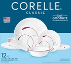 Hot Sale   Corelle Splendor 12-piece Glass Dinnerware Set  service For 4  New