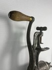 Vintage Universal No 2 Food Meat Grinder Hand Crank  Table Mount Made In The Usa