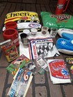 Huge Nascar Collectible Lot Seat Cushion  Hugger Shot Glass And More