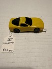 Tyco Afx Corvette Ho Scale Slot Car Yellow     New Unrun     No Box