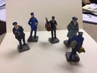 Vintage Toy Plastic Men- Police Office Bus Driver - Door Man- Others Made Japan 