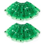  2 Pack Tutu For Toddler Girls Kids 4 2-8 Years St  Patrick s Day Tutu 2 Pack
