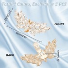 Ph Pandahall 4pcs 2 Colors Rhinestone Wedding Shoe Clips Wing Crystal Shoe Bu   