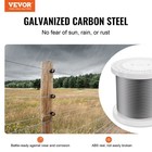 Vevor Galvanized Steel Cable 1 4  7x19 Steel Wire Rope 250 Ft Cable Railing