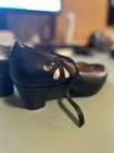 Professional Flamenco Shoes -  Black 100  Leather - Handmade - Size 8 5 