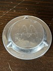 Mcdonald   s Vintage Ashtray Ash Tray Embossed Logo Disposable Metal