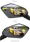 Universal Motorcycle Rear View Mirrors For M8 M10 Threaded Bolt  Color  Black1