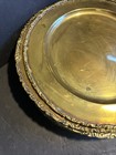 Lot Of 10 Vintage Brass Plates   Serving Tray Ornate Rim Decor  r75