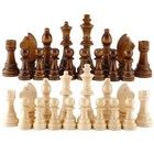 32pcs Wooden Chess Pieces Staunton Tournament Set King No Board