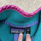 Vintage 90 s Patagonia Synchilla Fleece Pullover Girls 8 Green Pink Made In Usa
