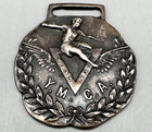 Antique Ymca Sterling Silver 1st Place 8 Potato Medal  spirit Mind Body  A750