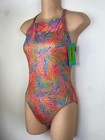 Nwt Speedo Eco Endurance One Piece Swimsuit Size 32 Throwing Shade Orange Palms