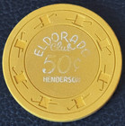Vintage 1962 Eldorado Club Casino Gaming Chip Henderson Nv Rare 