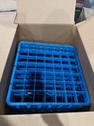 Carlisle Rg49-414 Opticlean 49 Compartment Blue Glass Rack